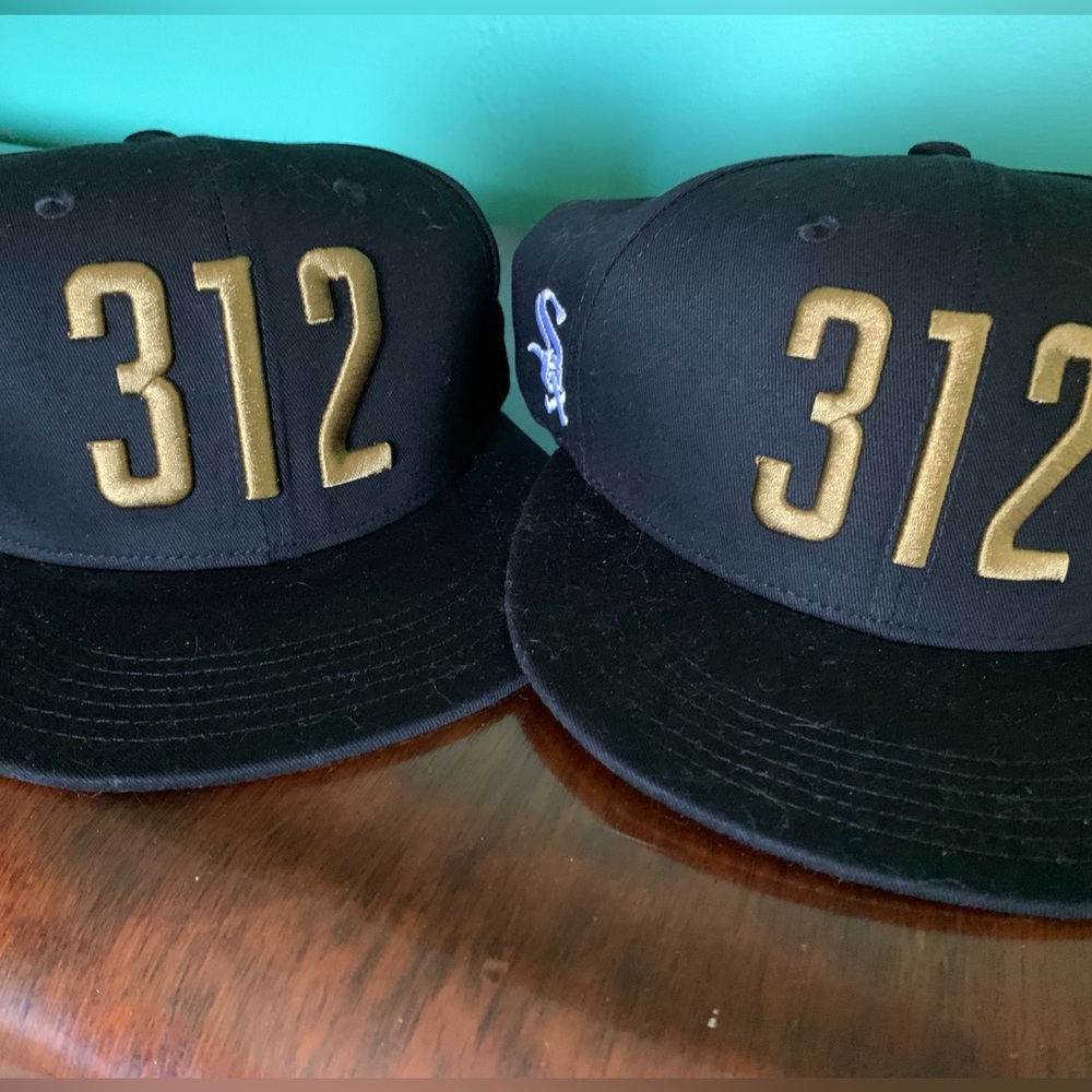 2 Brand new White Sox Game 312 area code Giveaway Black Hats
